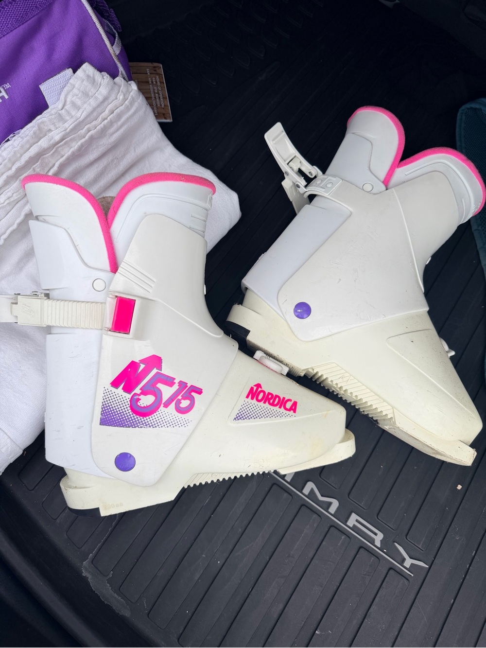 Nordica N5 15 Women's White and Pink Ski Boots